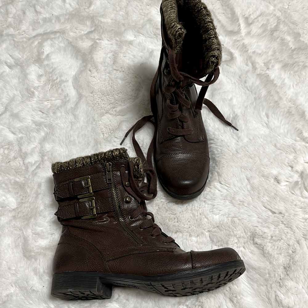 Barely worn combat style boots